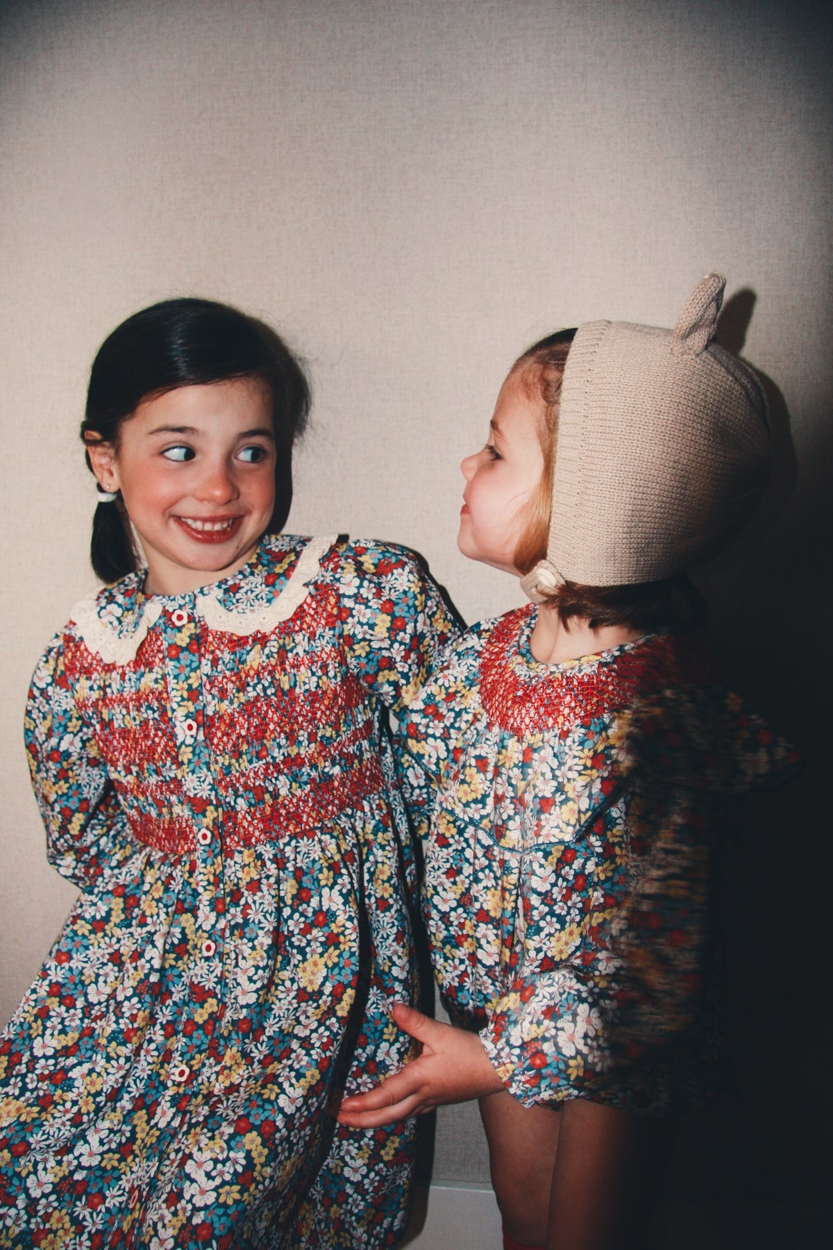 Vestido Camisero Flores Rojas