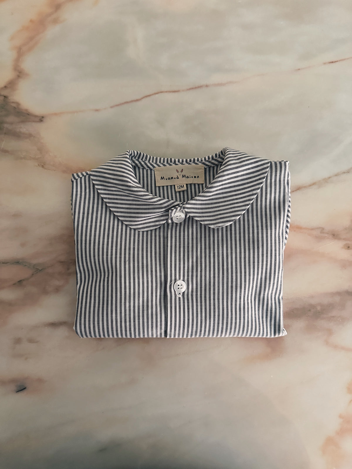 Camisa Bebé Oxford Gris
