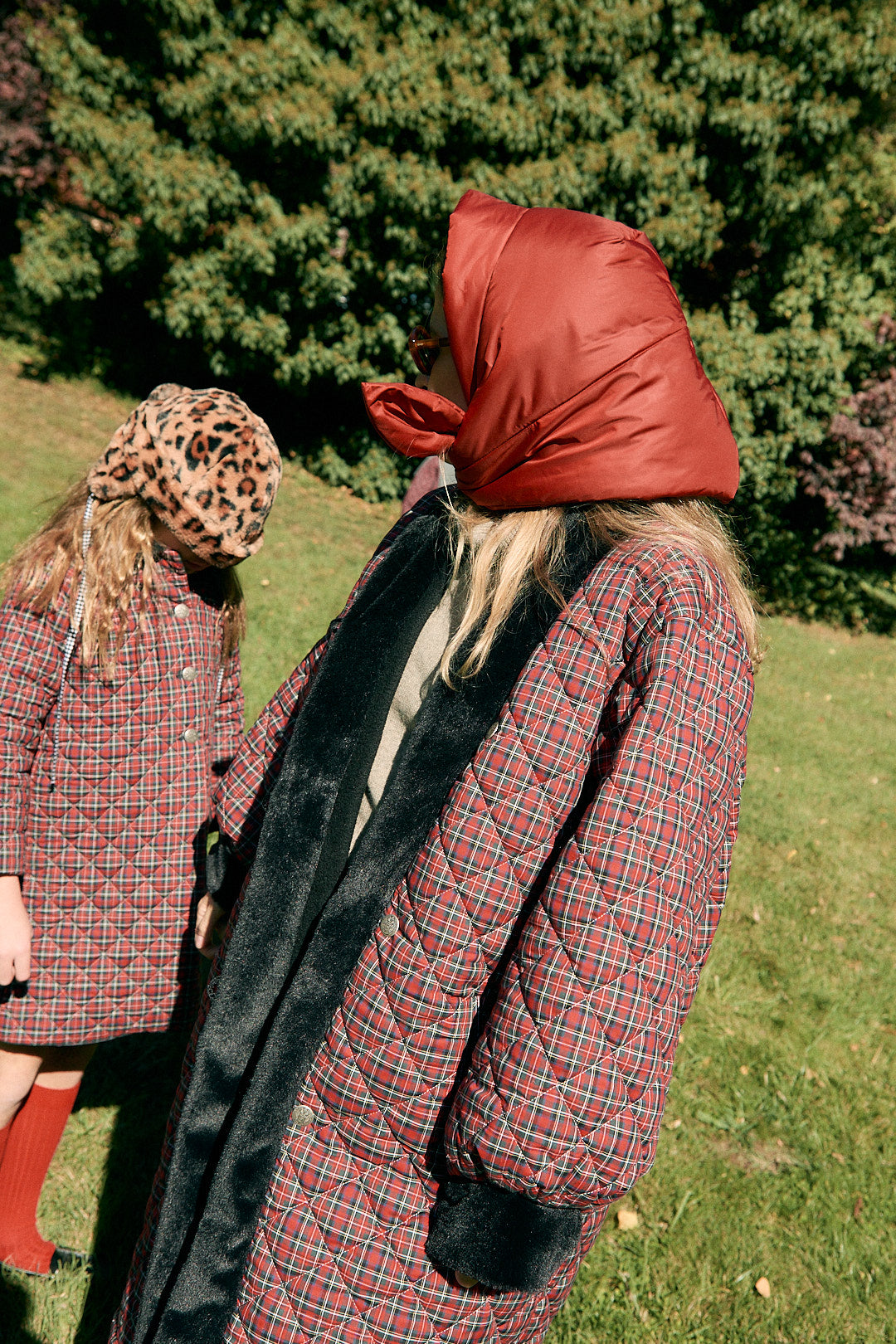 Chaqueta Niña Acolchada Rojo