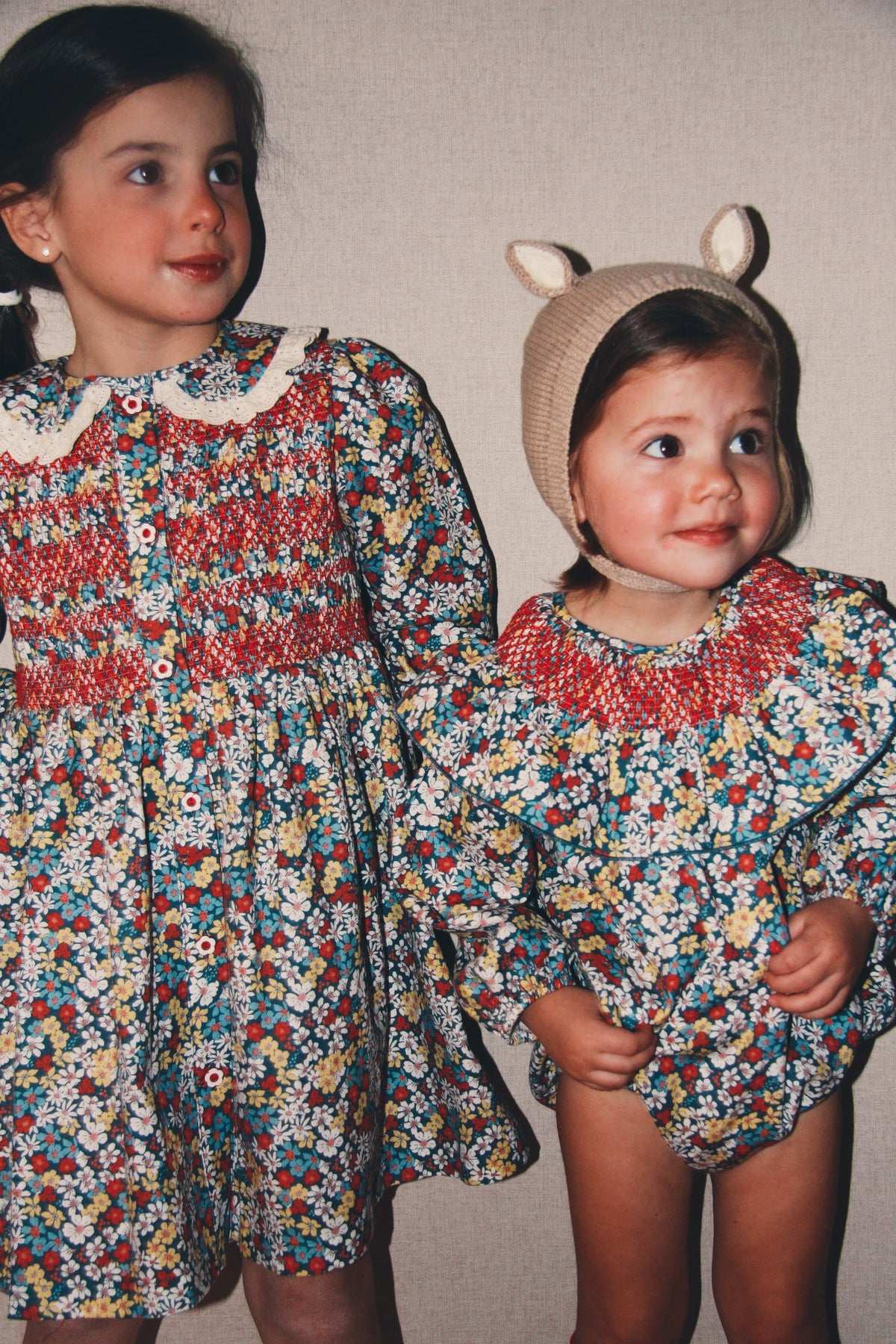 Vestido Camisero Flores Rojas