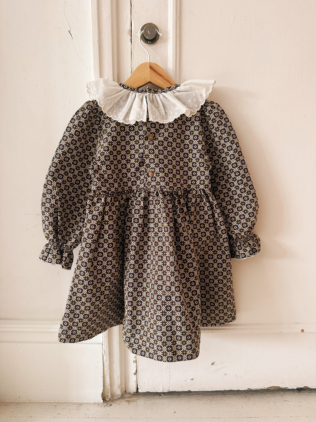 Vestido Puntilla Jacquard Chocolate