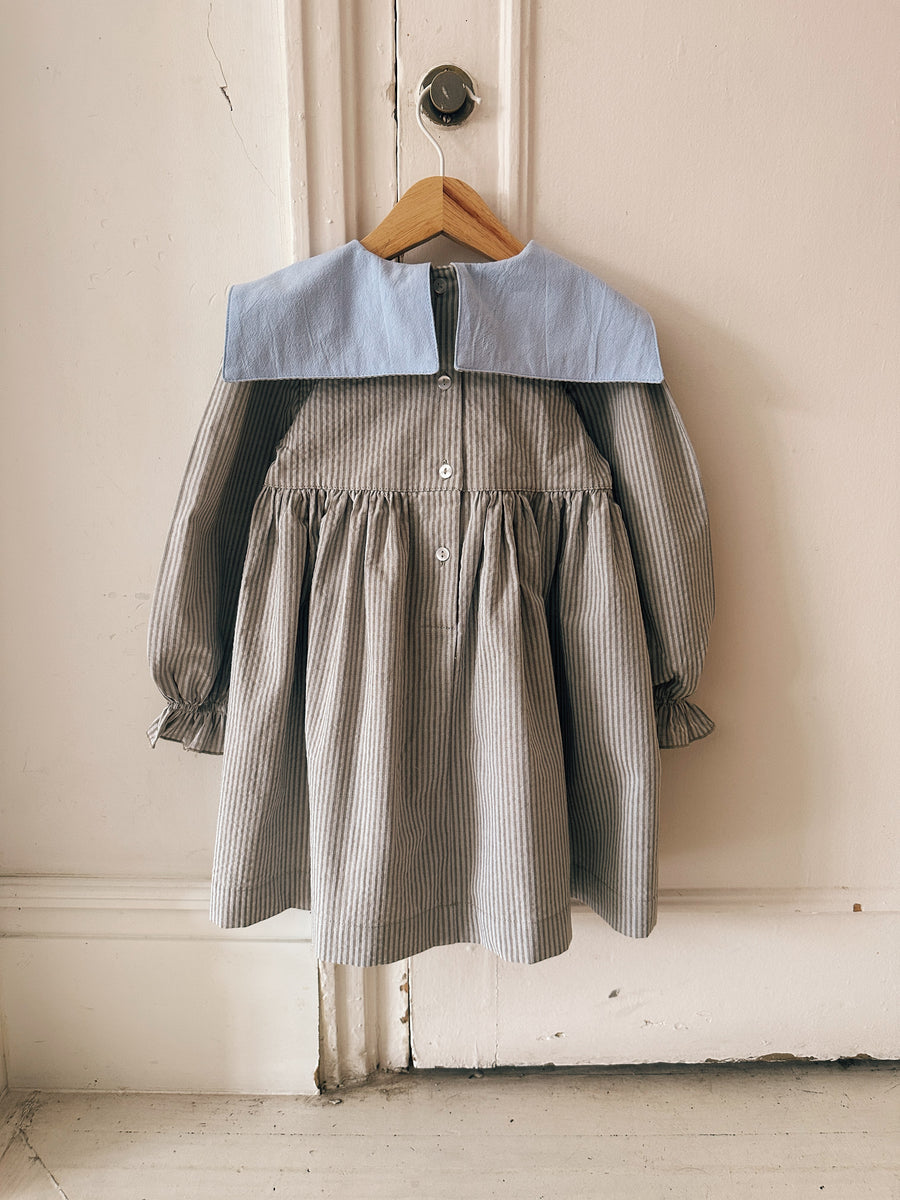 Vestido Marinero Rayas Topo