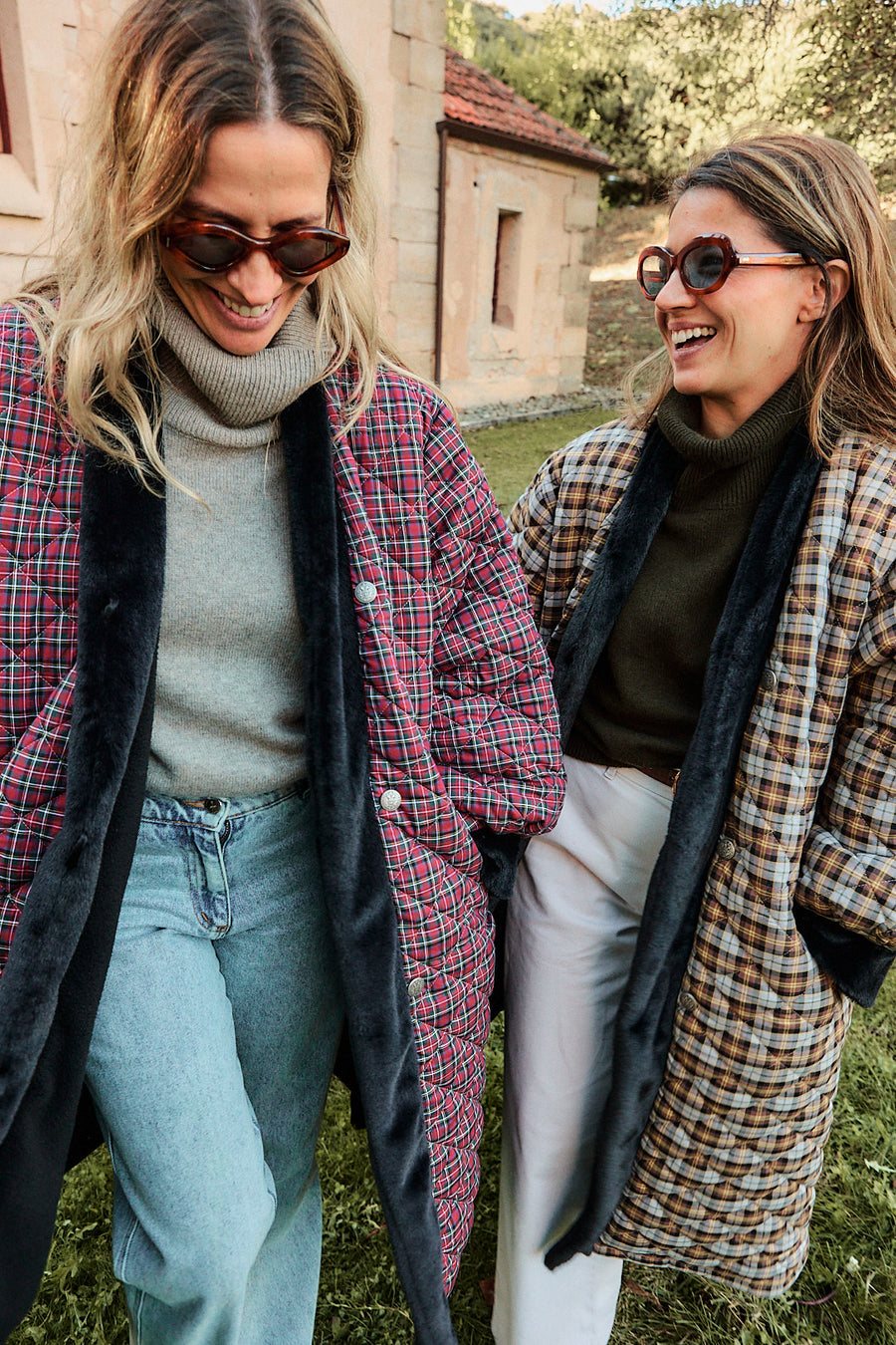 Abrigo Mujer Acolchado Rojo