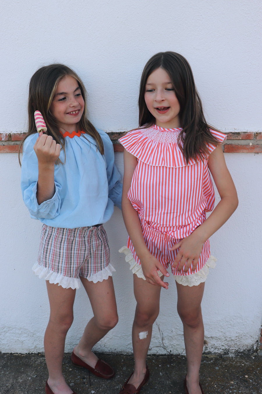 Short Rayas Tierra