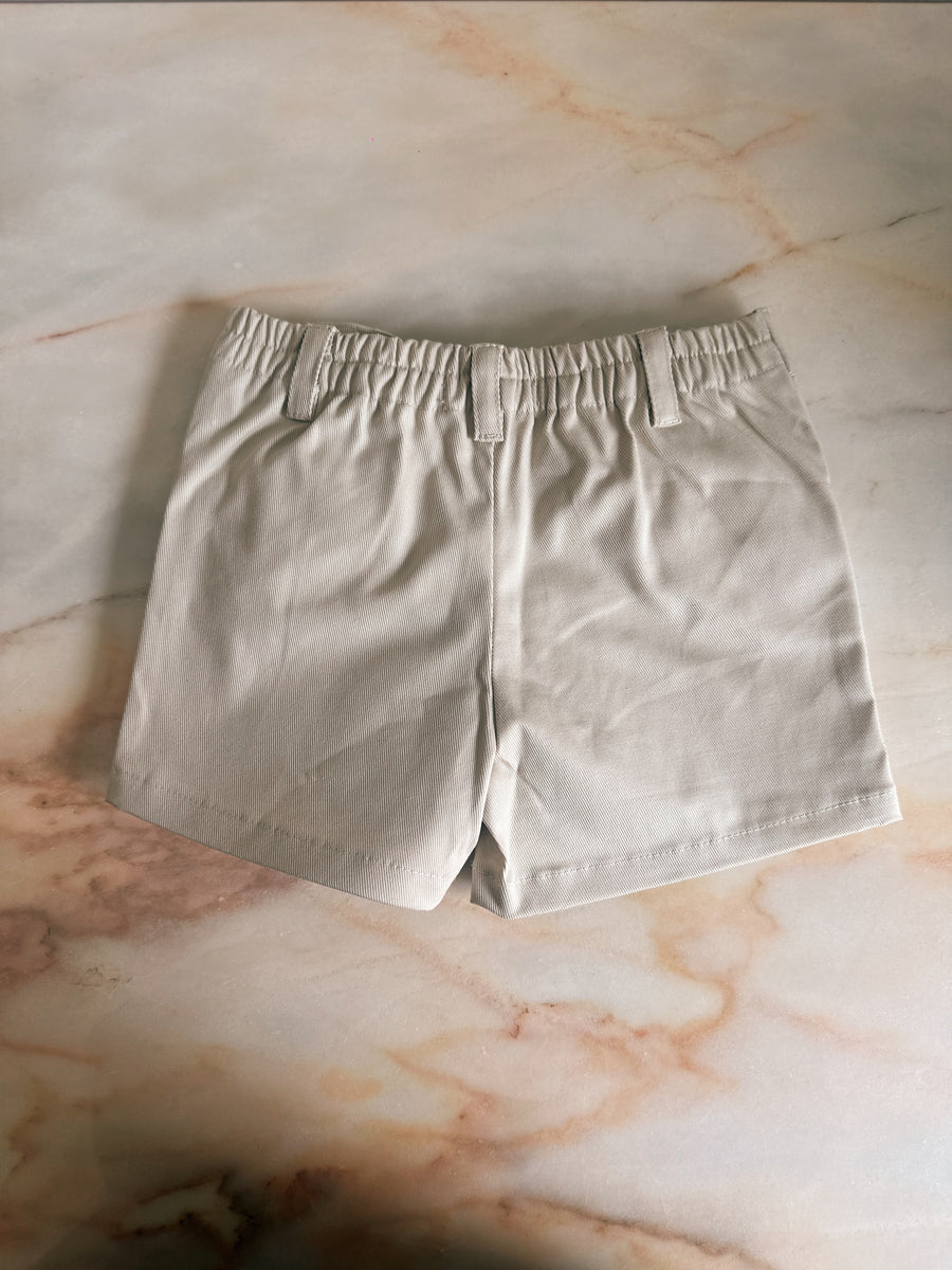 Pantalón Corto Sarga Beige