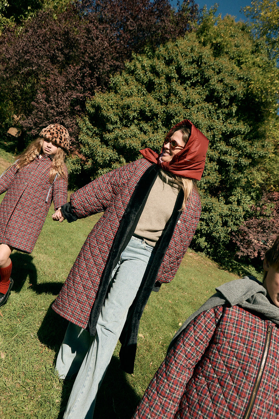 Abrigo Mujer Acolchado Rojo