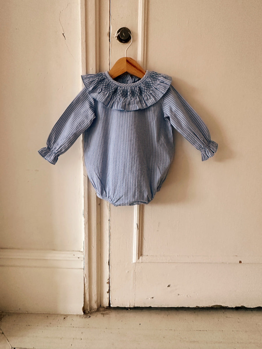 Ranita Smock Rayas Azul