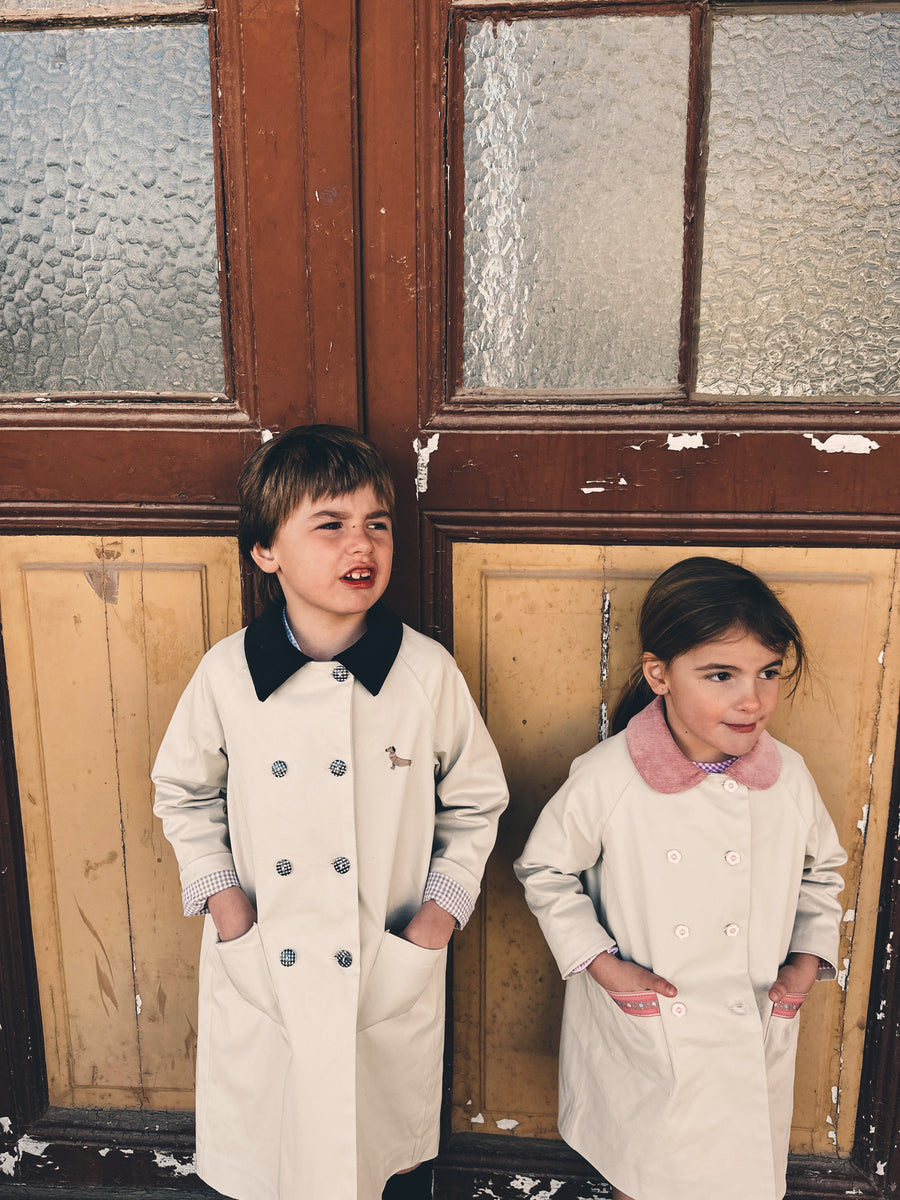 Gabardina Niño Beige