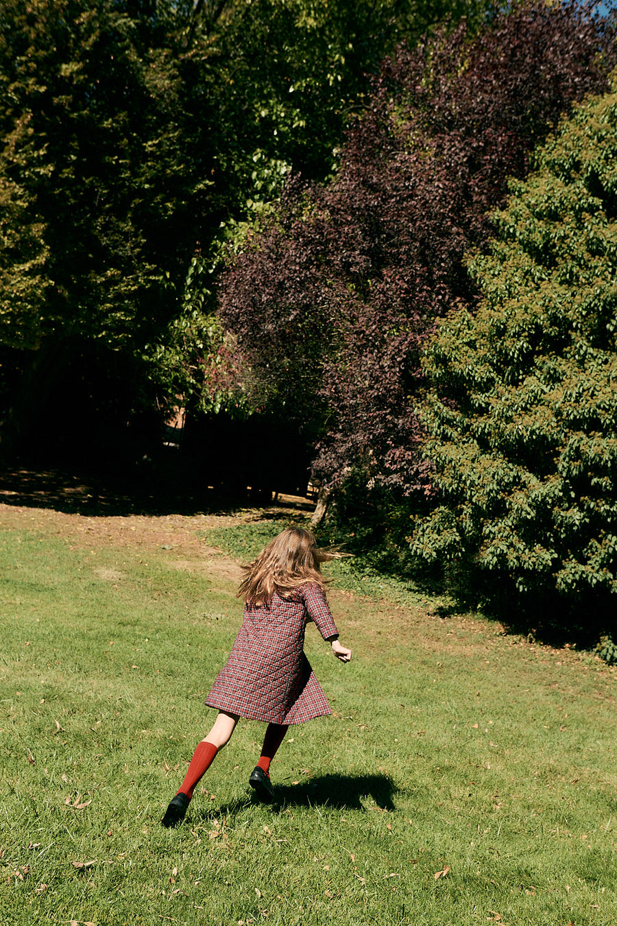 Abrigo Niña Acolchado Rojo