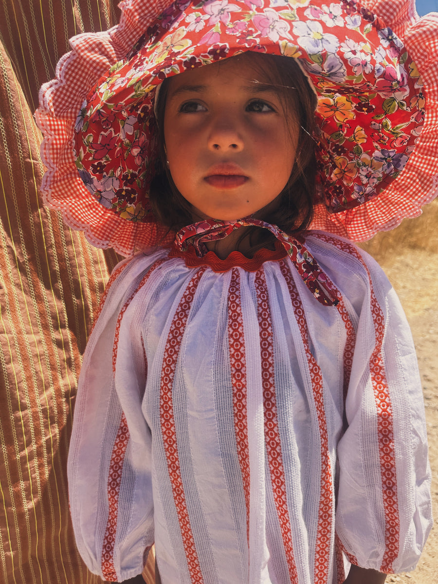Gorrito Flores Coral