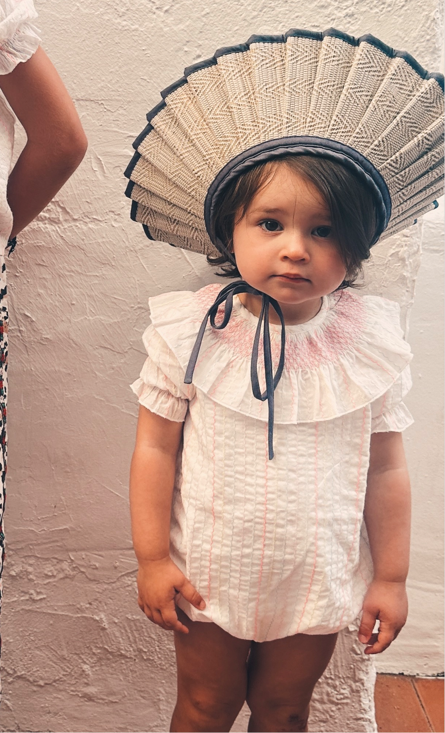 Ranita Smock Blanca Bordada Colores