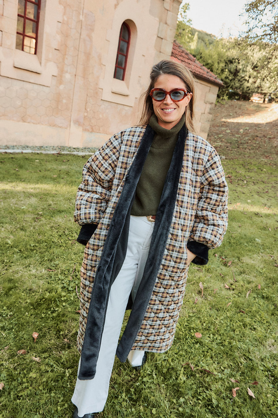 Abrigo Mujer Acolchado Gris