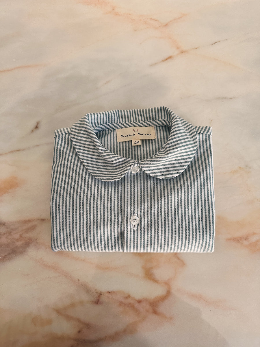 Camisa Bebé Oxford Verde