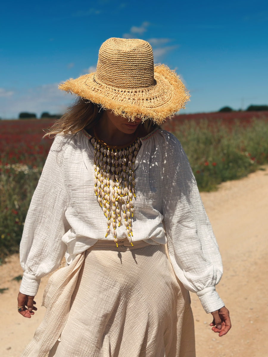 Blusa Volumen Blanca MUJER