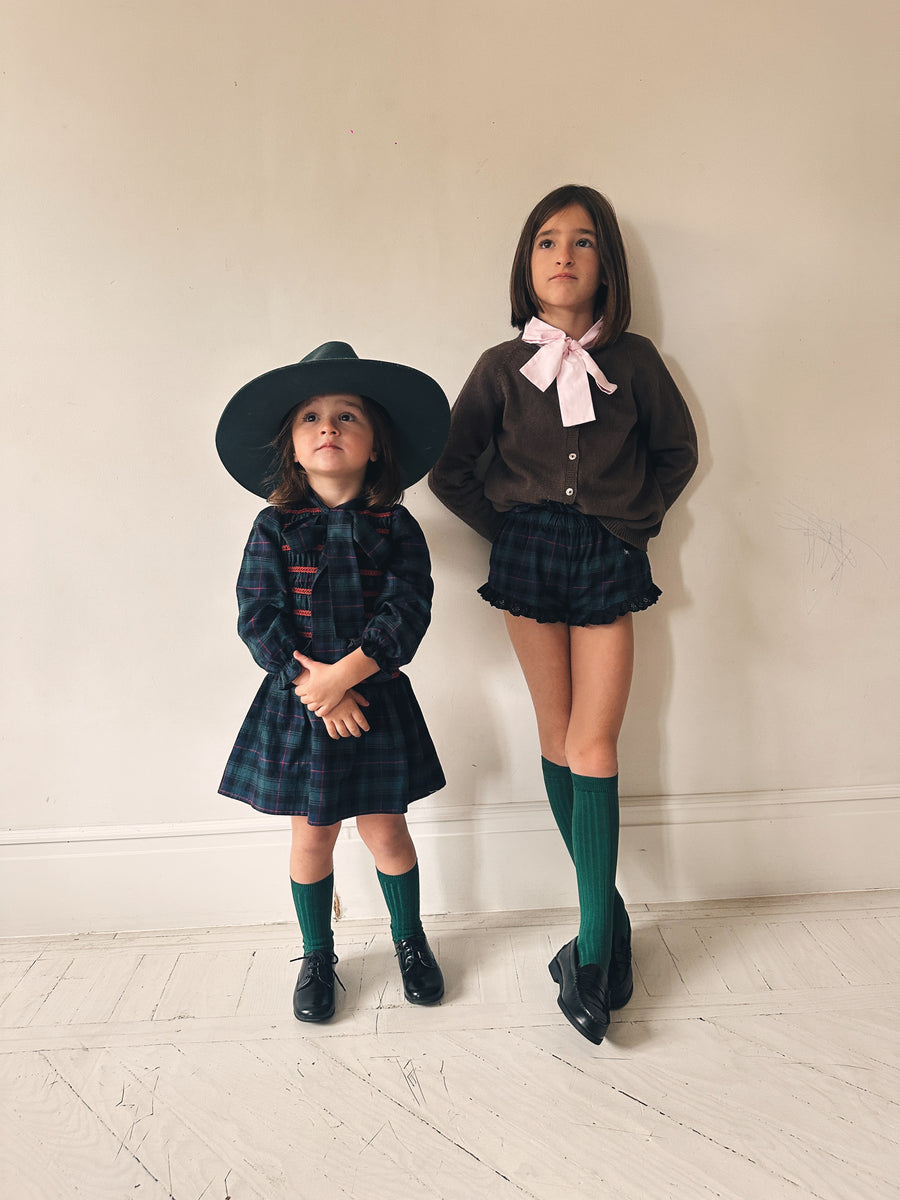 Short Escocés Viyela Azul