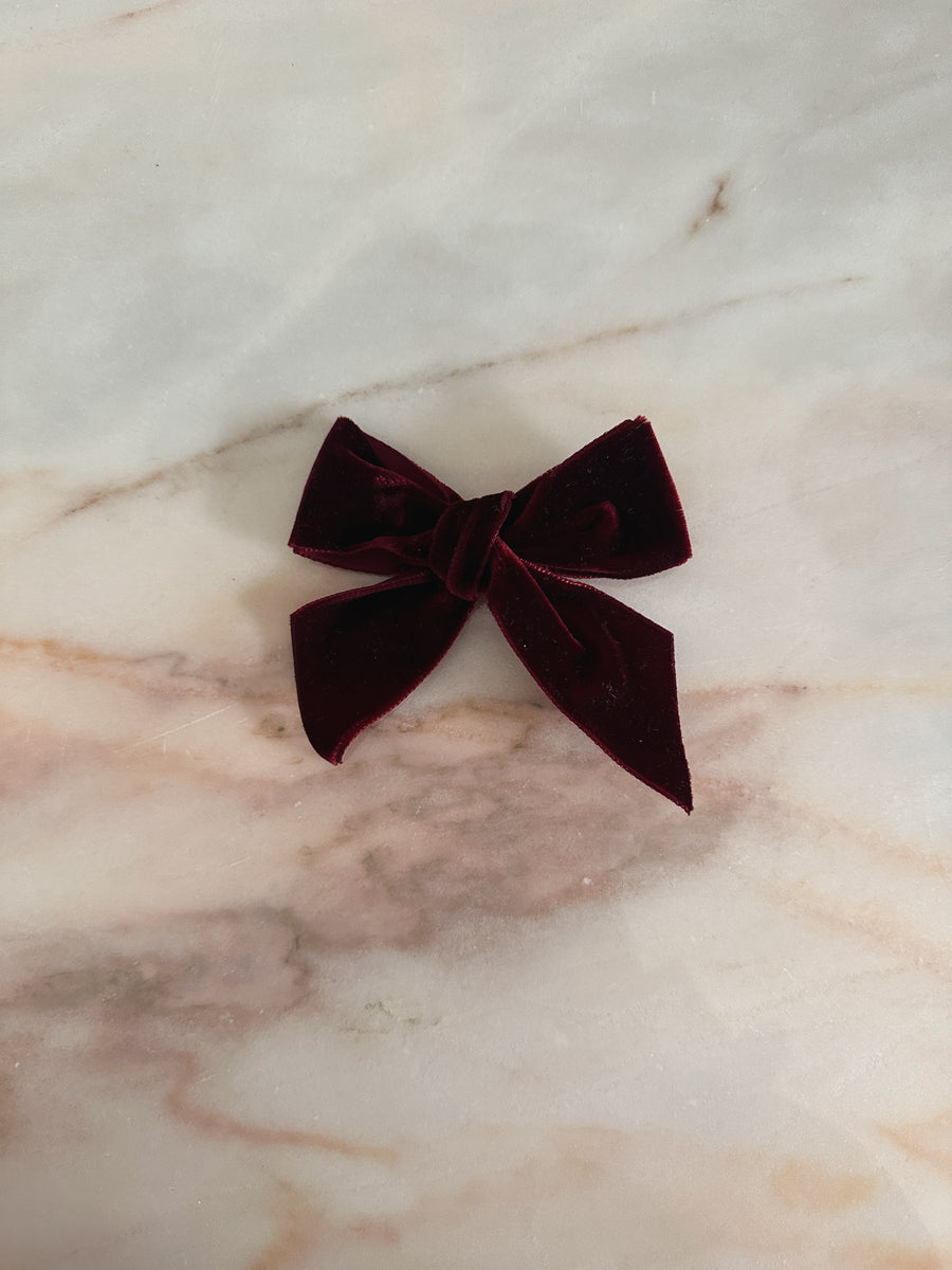 Lazo Terciopelo Burdeos