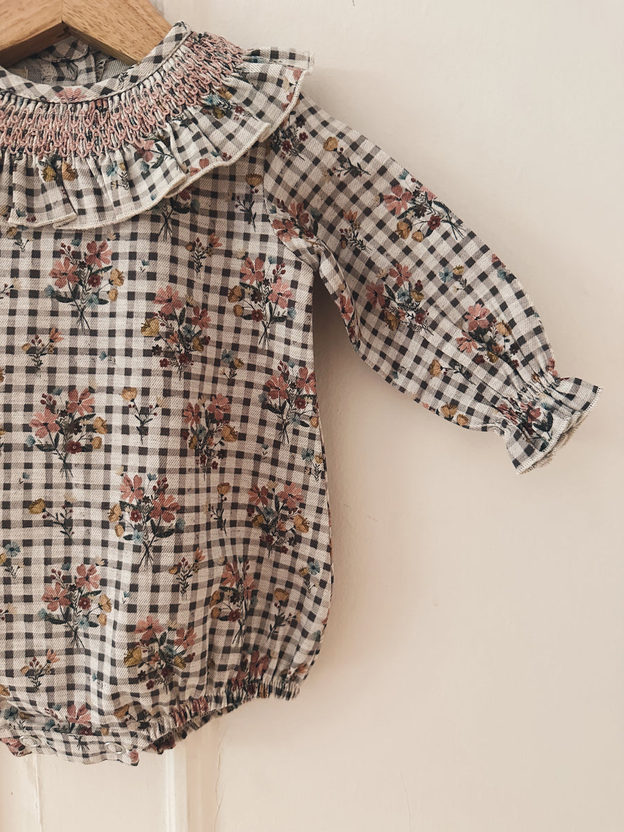 Ranita Smock Vichy Flores
