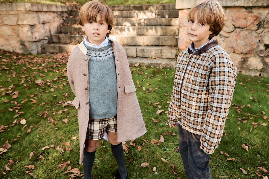 Abrigo Niño Lana Beige