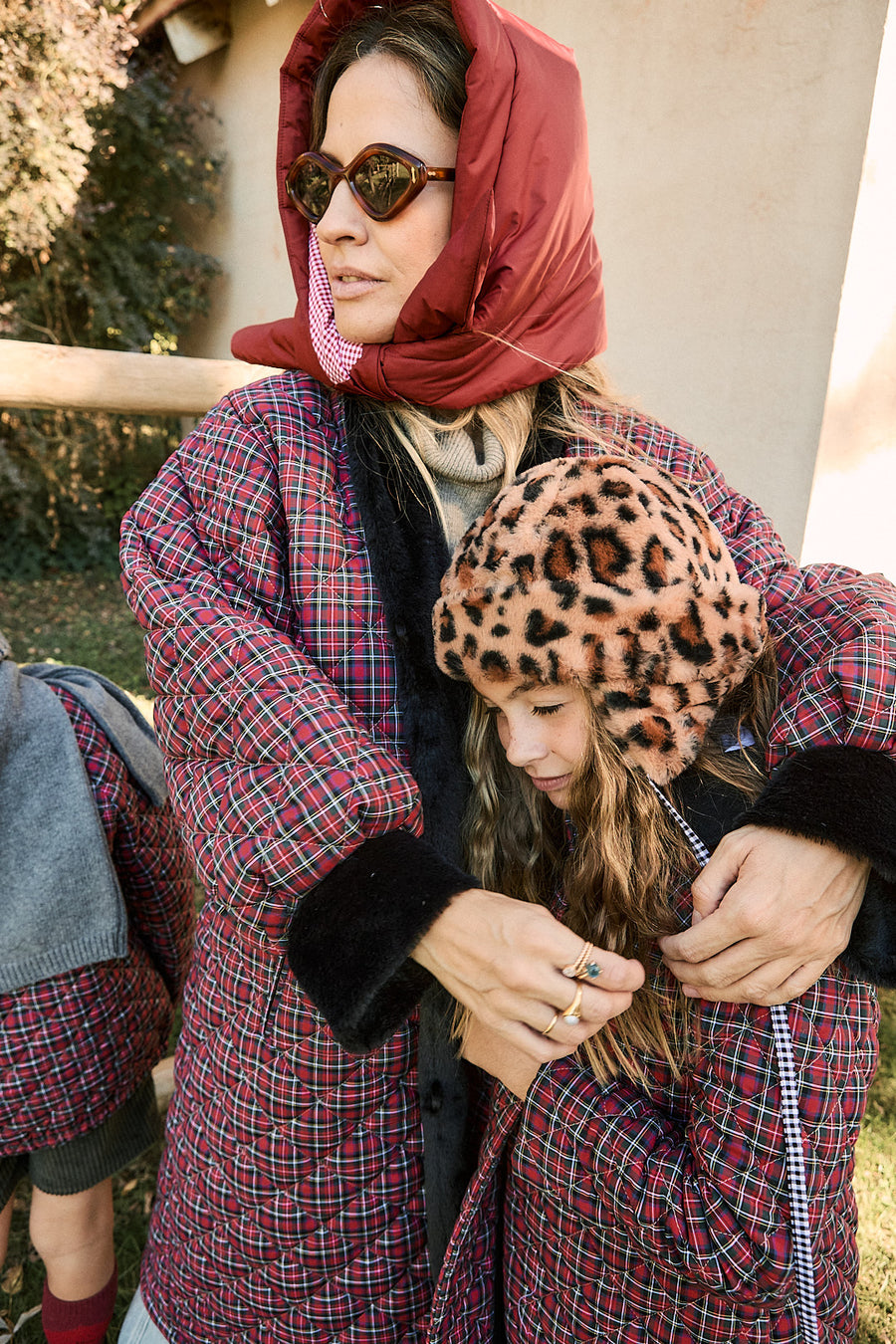 Abrigo Mujer Acolchado Rojo