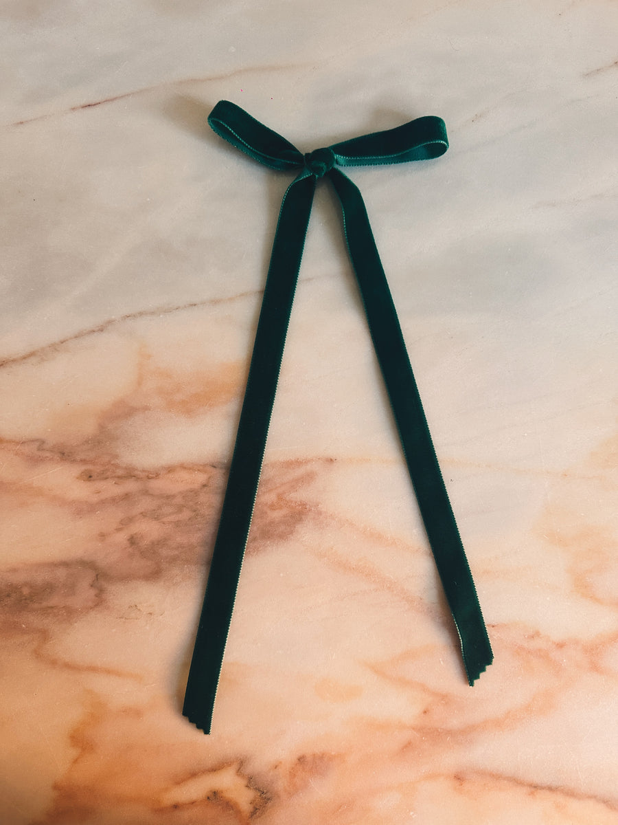 Lazo Terciopelo Verde Botella (1m.)