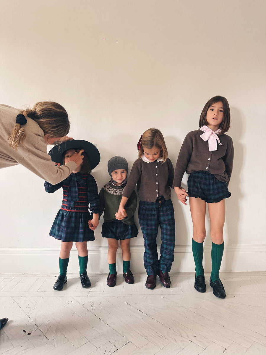 Short Escocés Viyela Azul