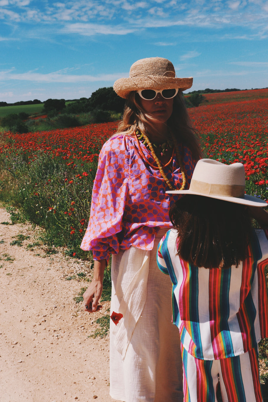 Blusa Volumen Flores Bordada MUJER