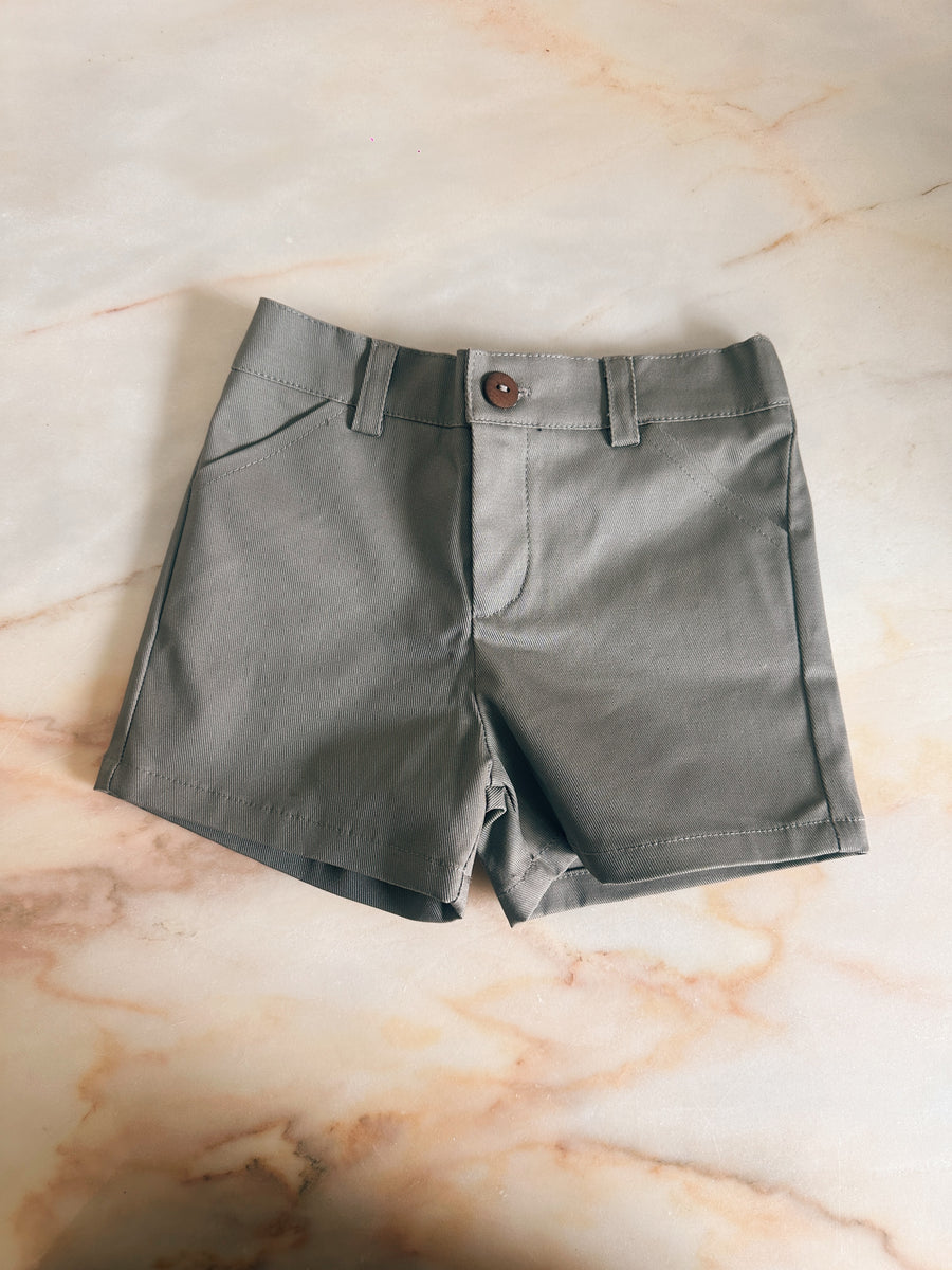 Pantalón Corto Sarga Gris