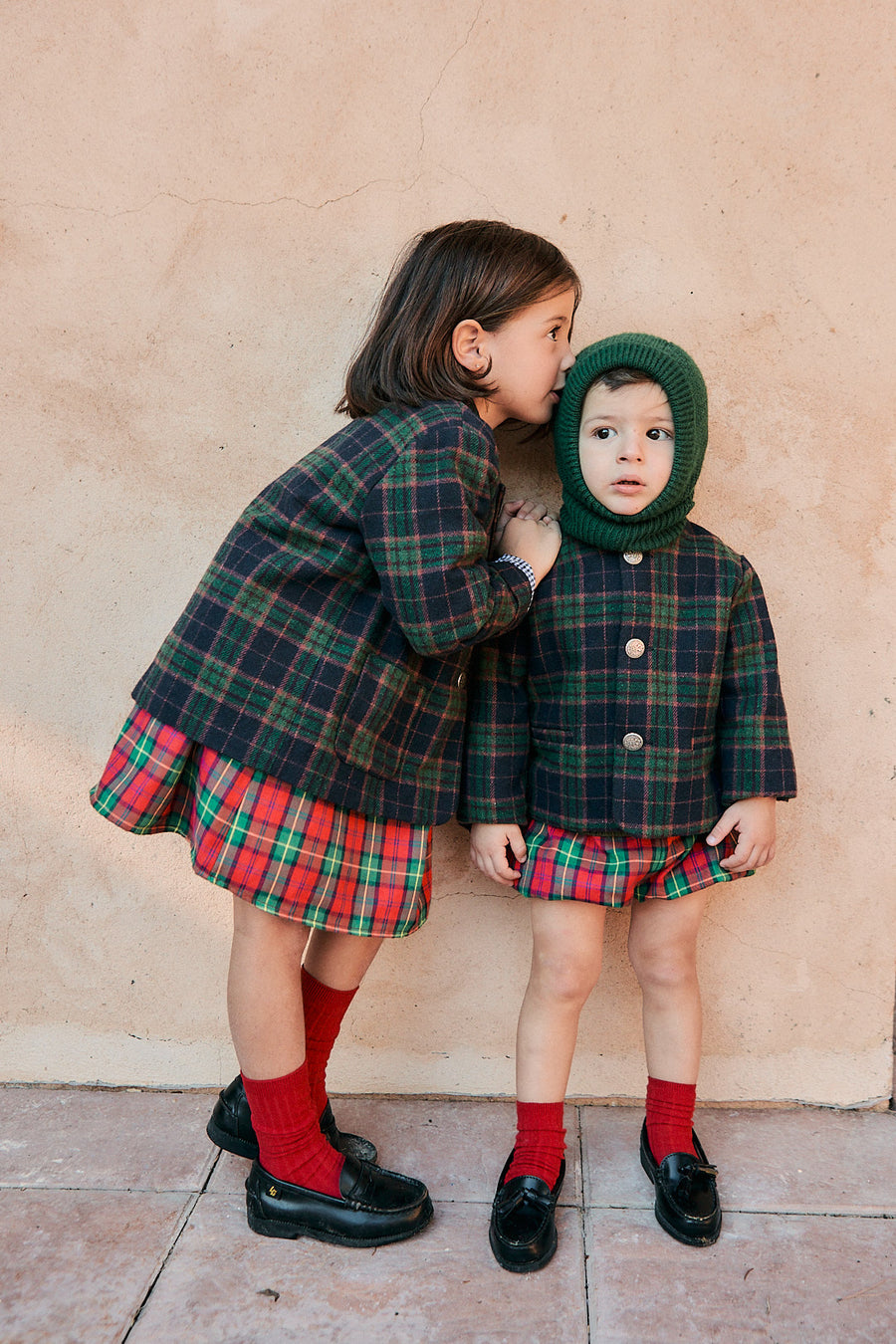 Chaqueta Niño Cuadros Azul