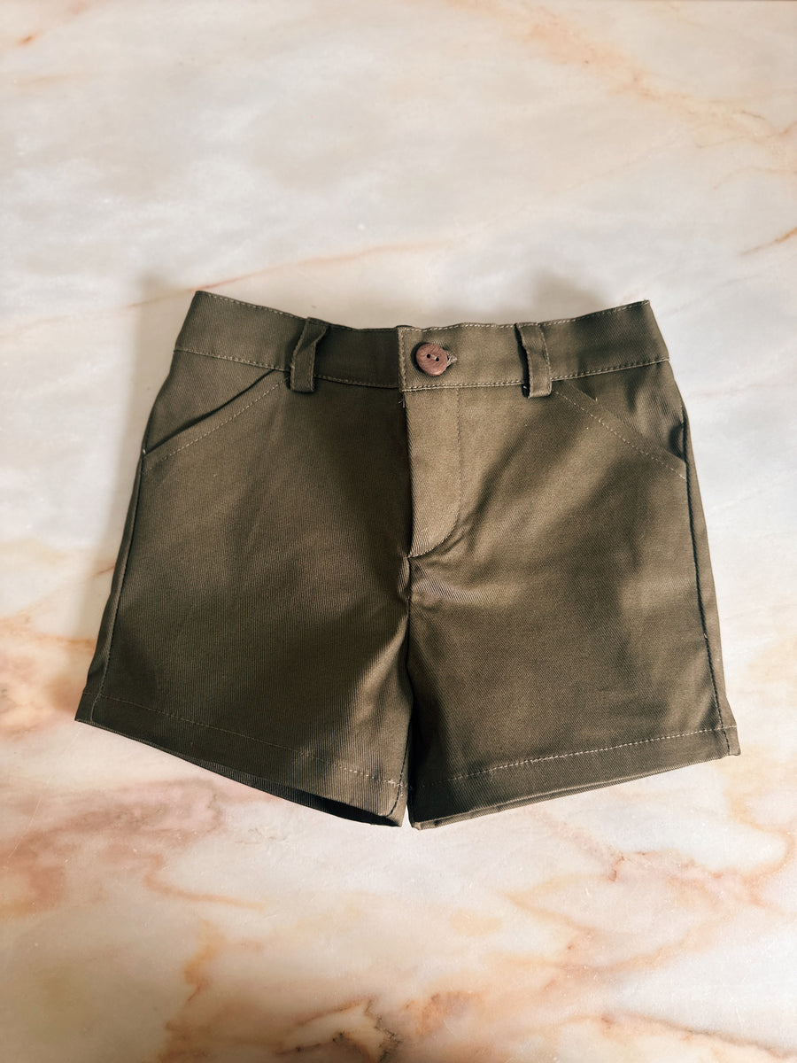 Pantalón Corto Sarga Verde