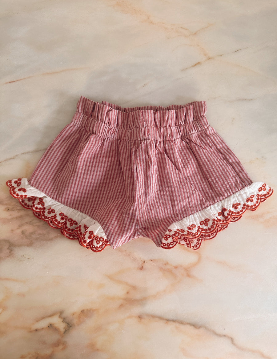 Short Rayas Rojas