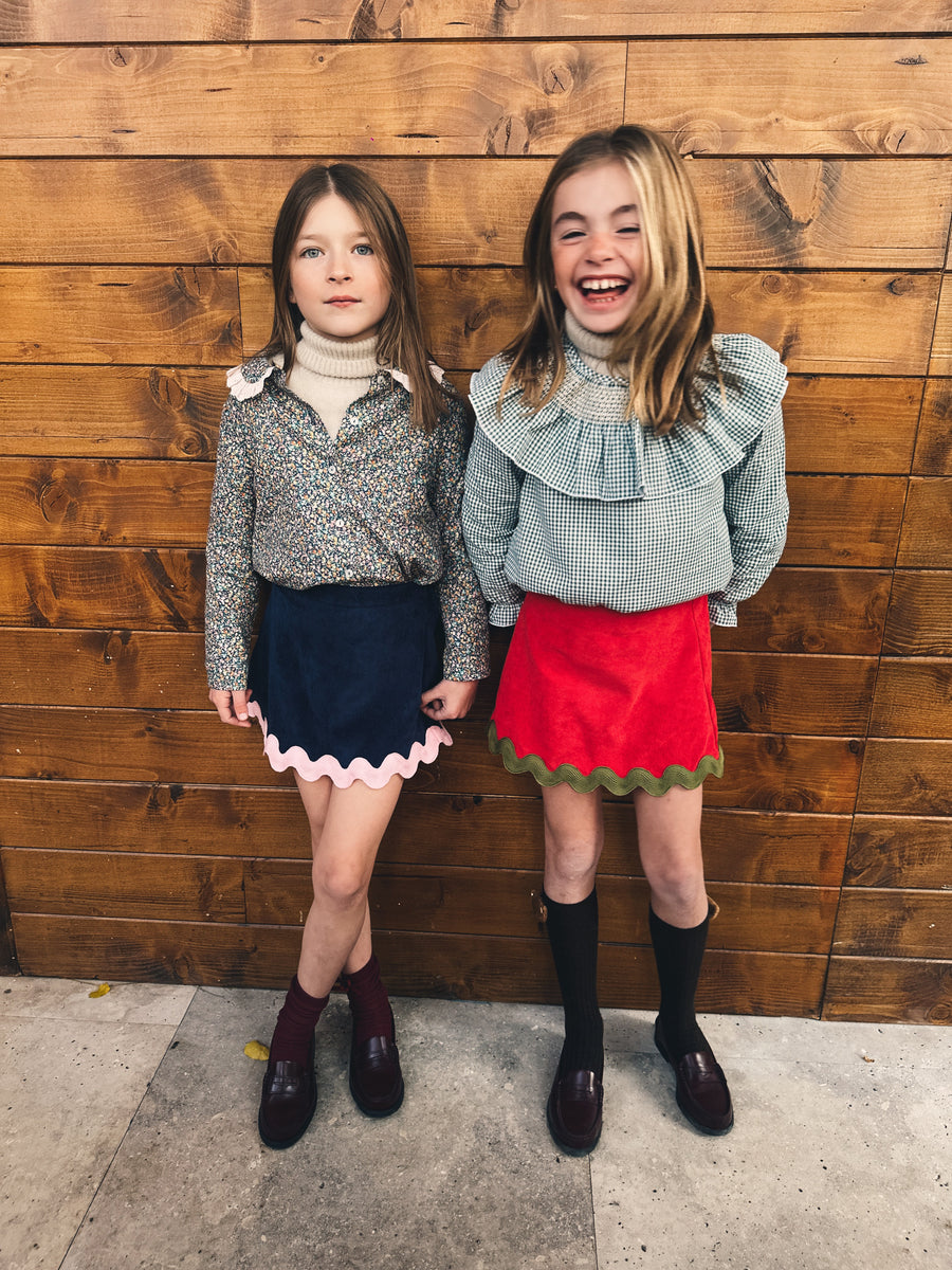 Blusa Smock Vichy Verde