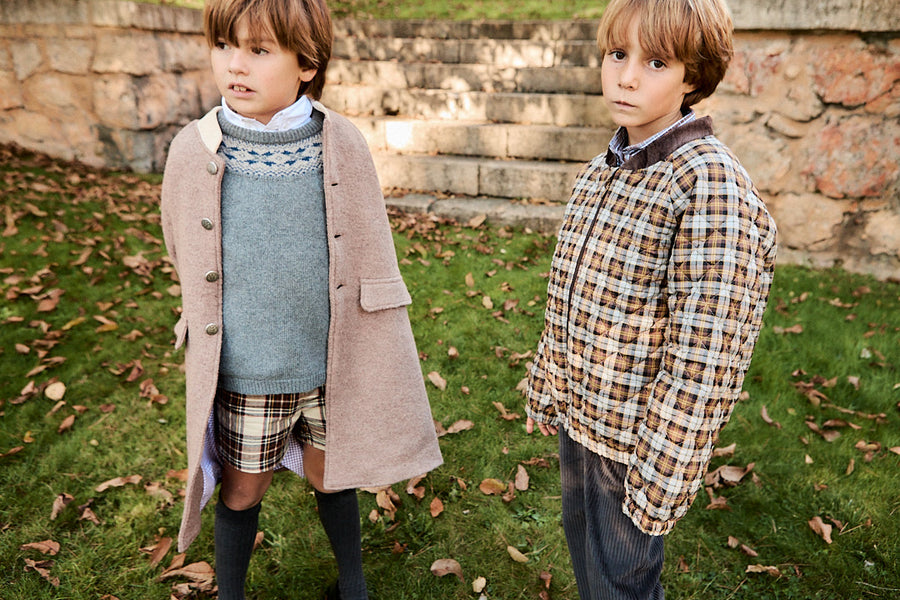 Abrigo Niño Lana Beige