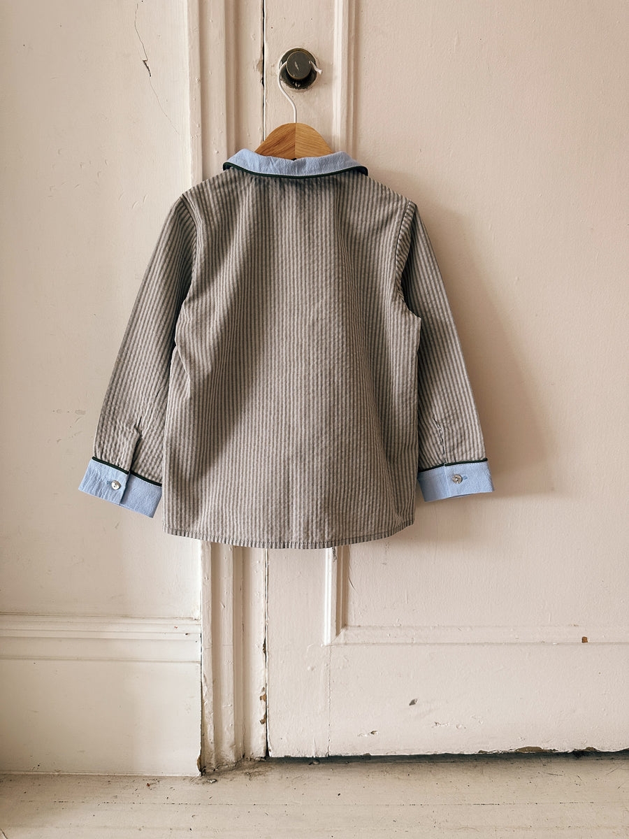 Blusa Vintage Rayas Topo