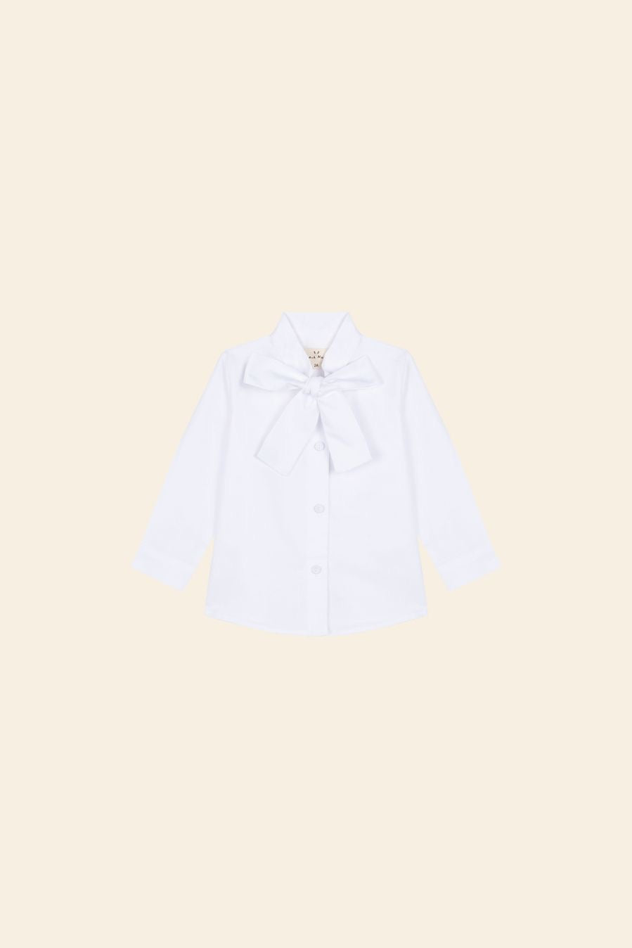 Blusa Lazo Oxford Blanco