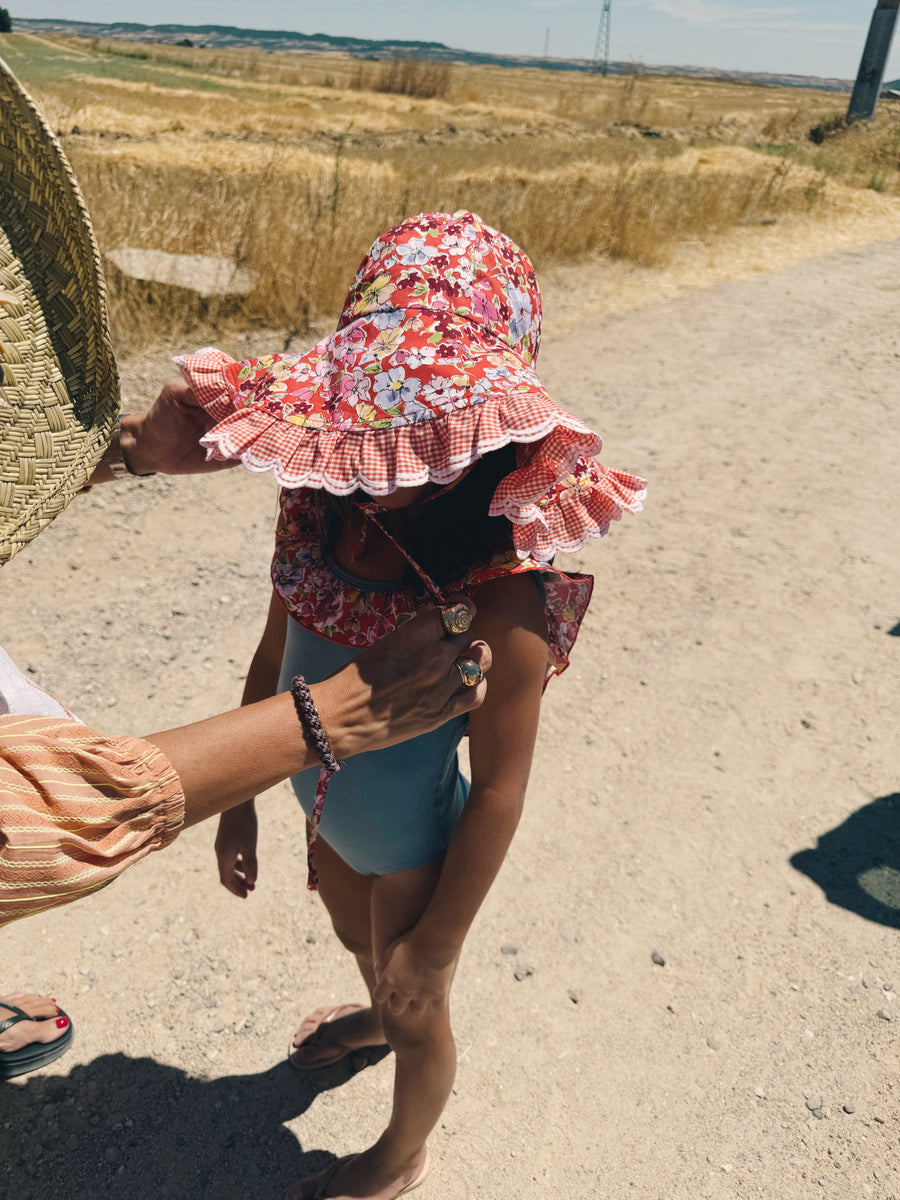 Gorrito Flores Coral