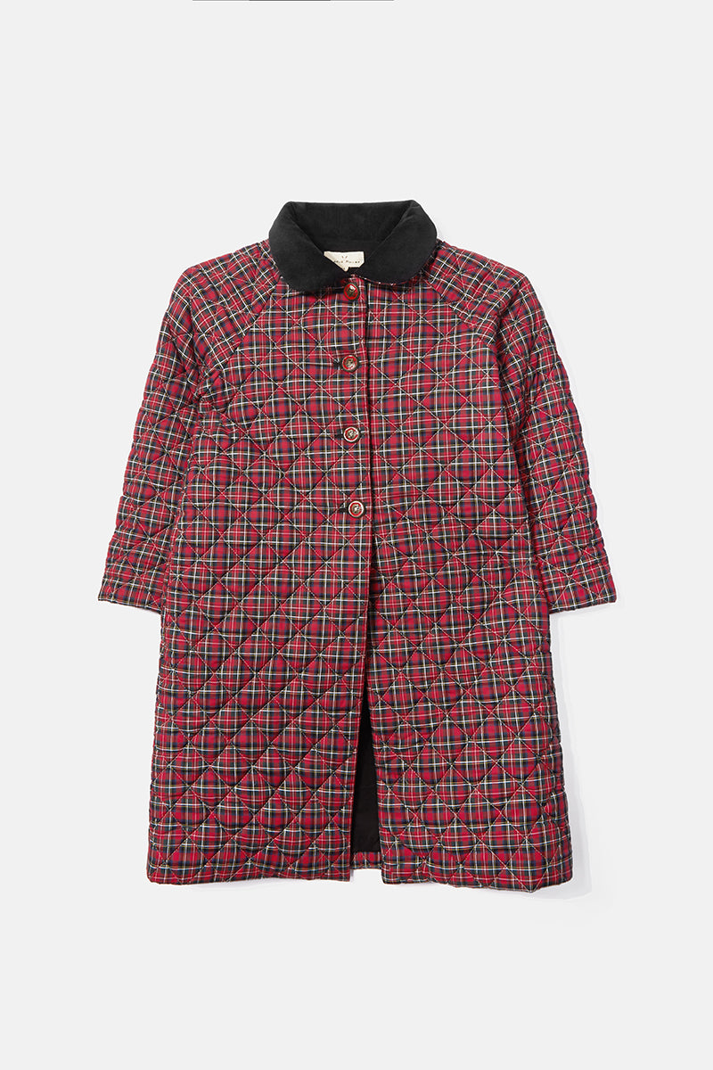 Abrigo Niña Acolchado Rojo