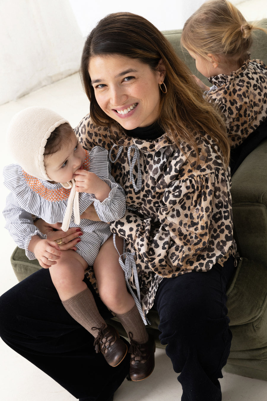 Ranita Smock Oxford Gris