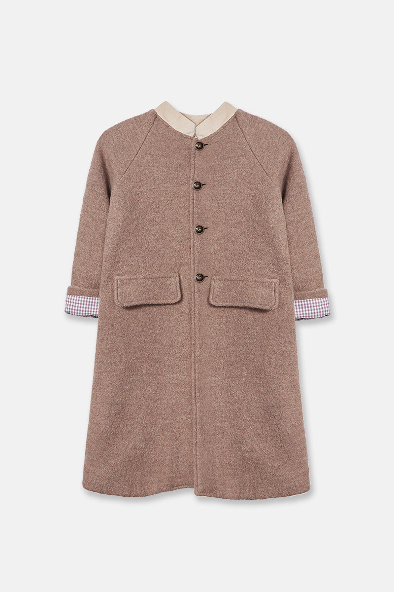 Abrigo Niño Lana Beige