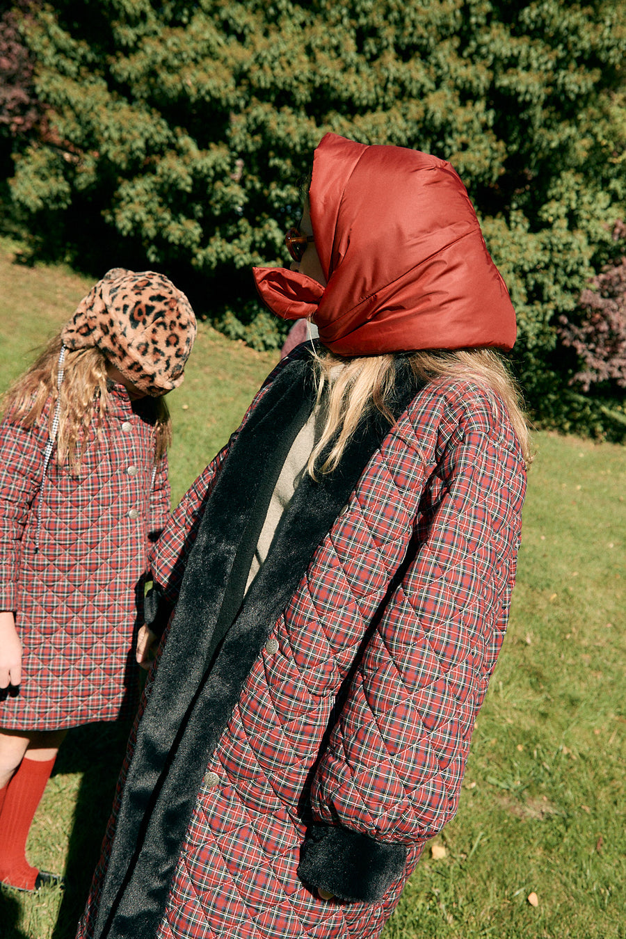 Abrigo Niña Acolchado Rojo