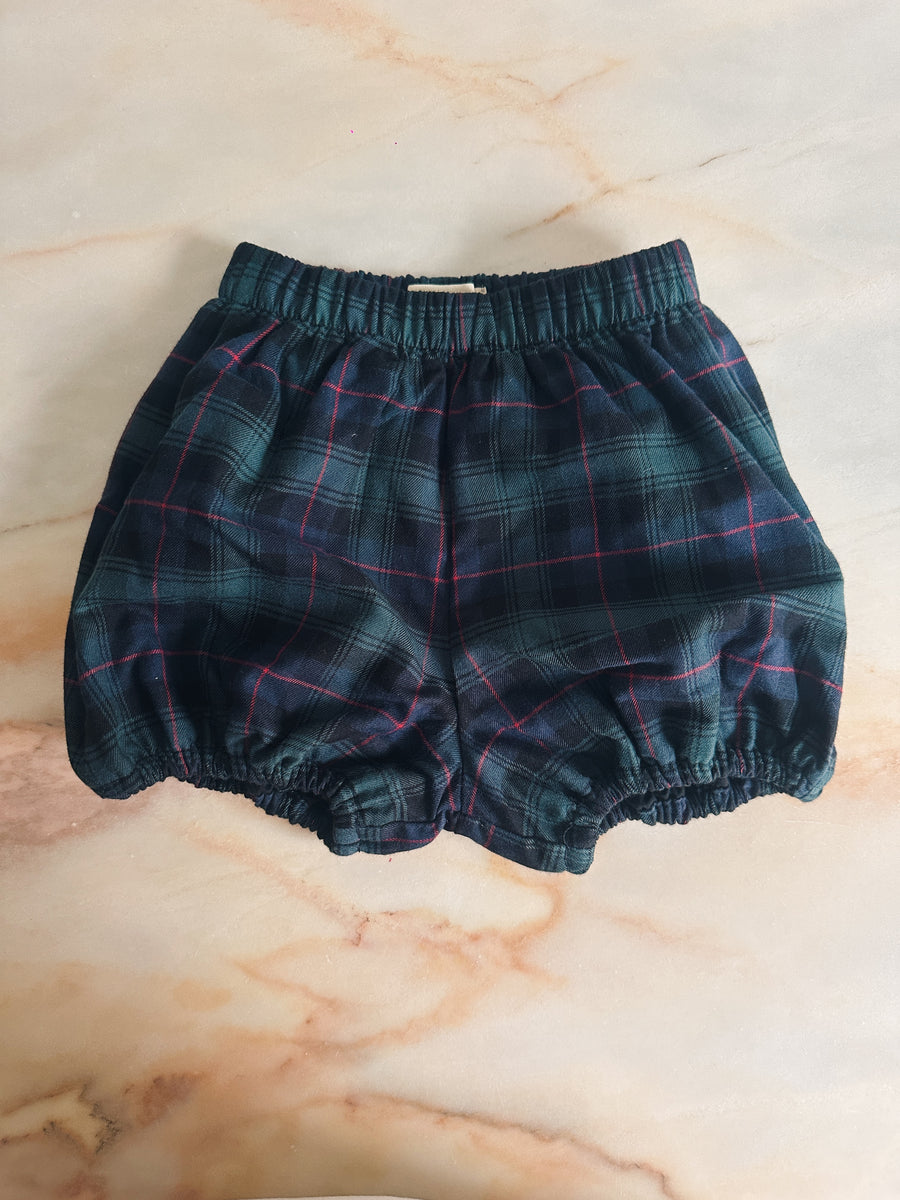 Pantalón Globo Escocés Viyela Azul