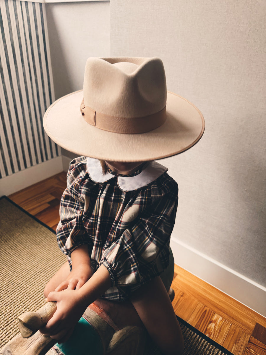Ranita Cuello Bebé Escocés Viyela Marrón
