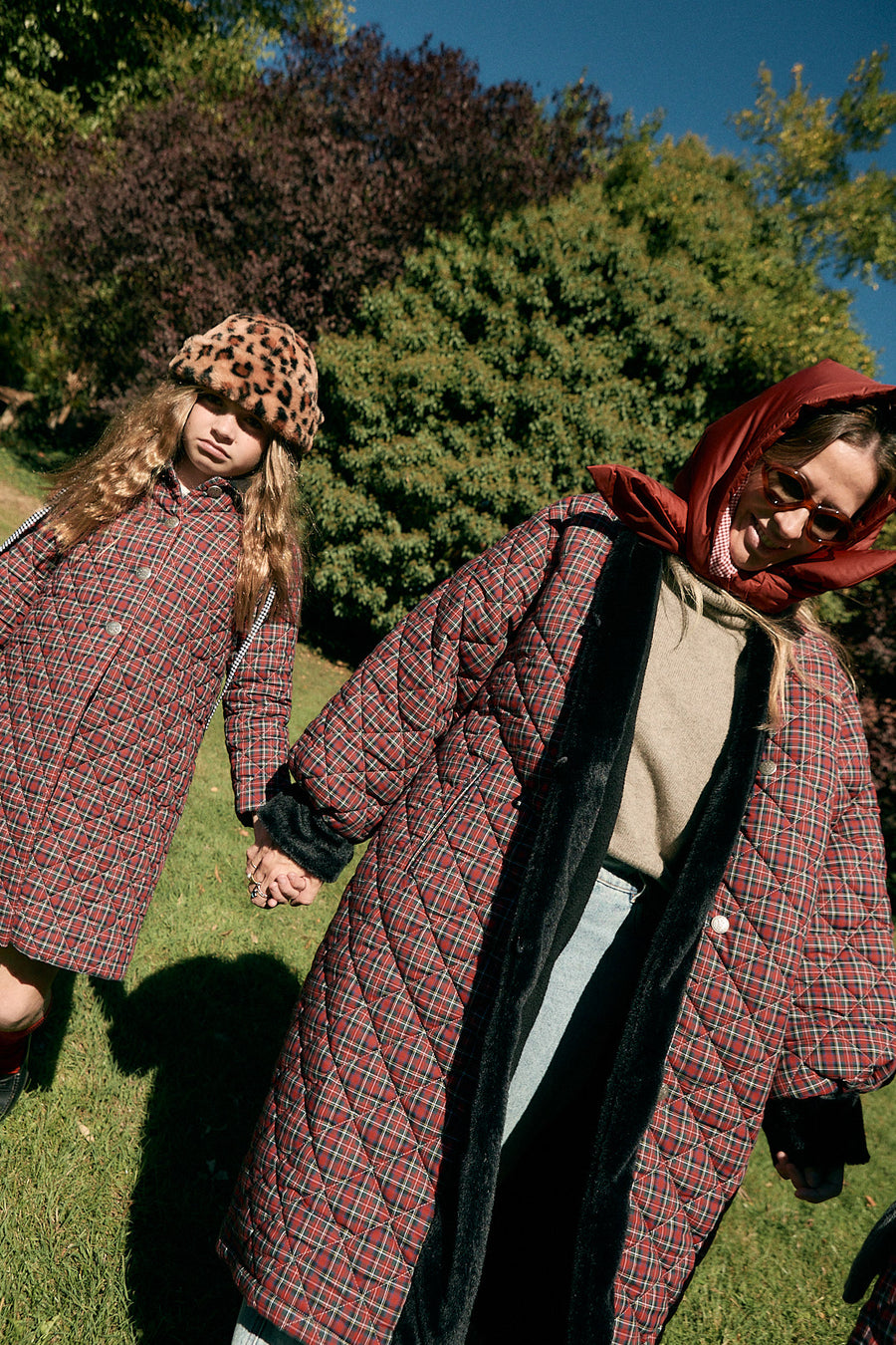 Abrigo Niña Acolchado Rojo