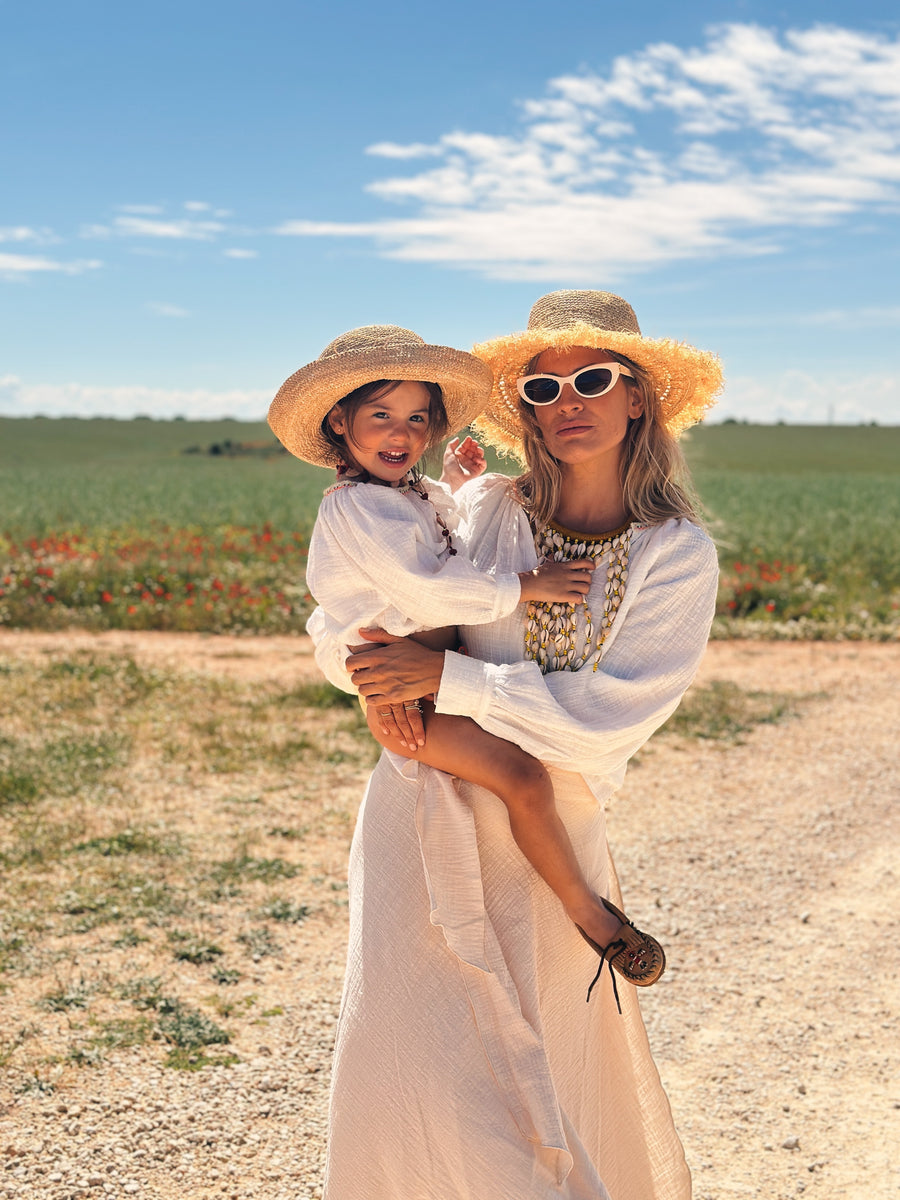 Blusa Volumen Blanca