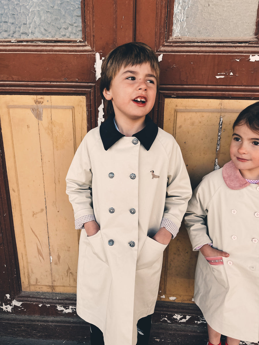 Gabardina Niño Beige