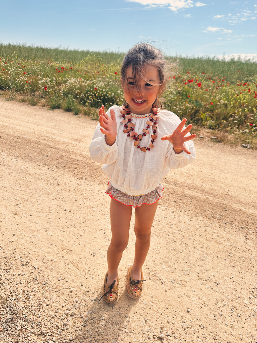 Blusa Volumen Blanca
