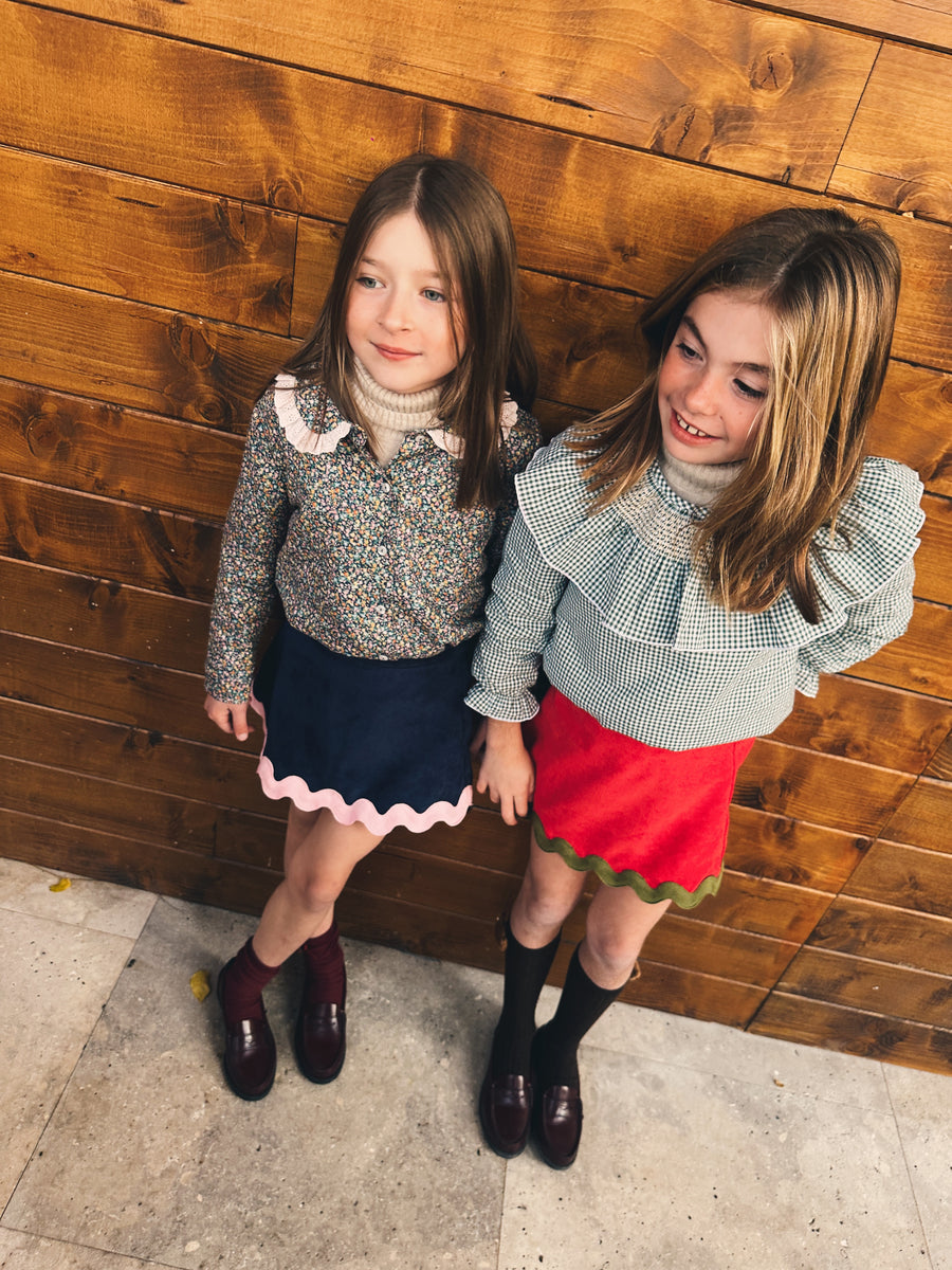 Blusa Smock Vichy Verde