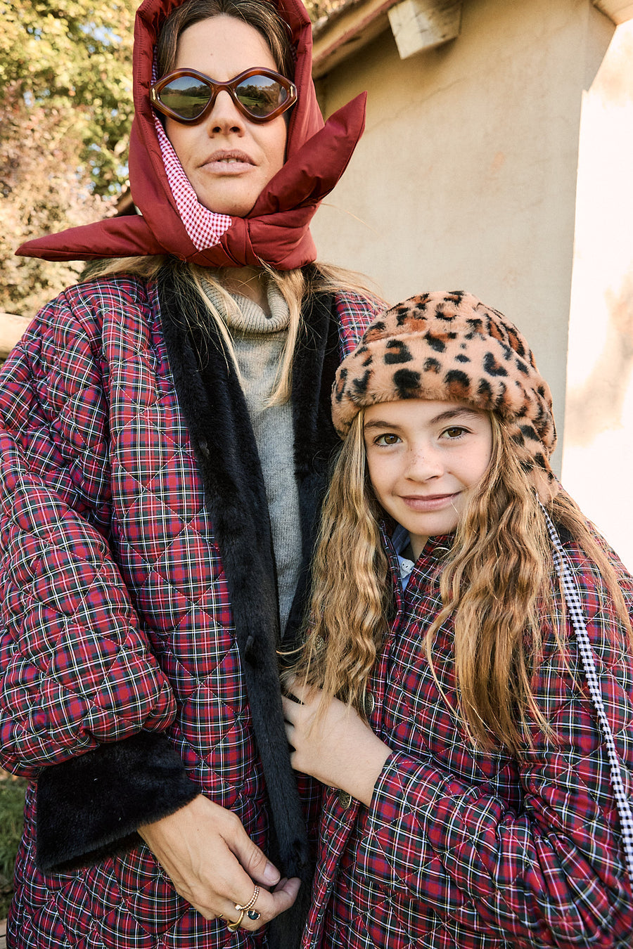 Abrigo Mujer Acolchado Rojo