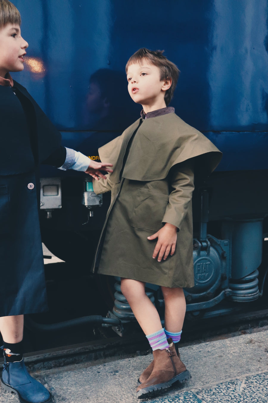 Gabardina Niño Verde