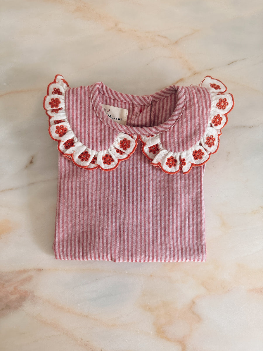 Ranita Puntilla Rayas Rojas
