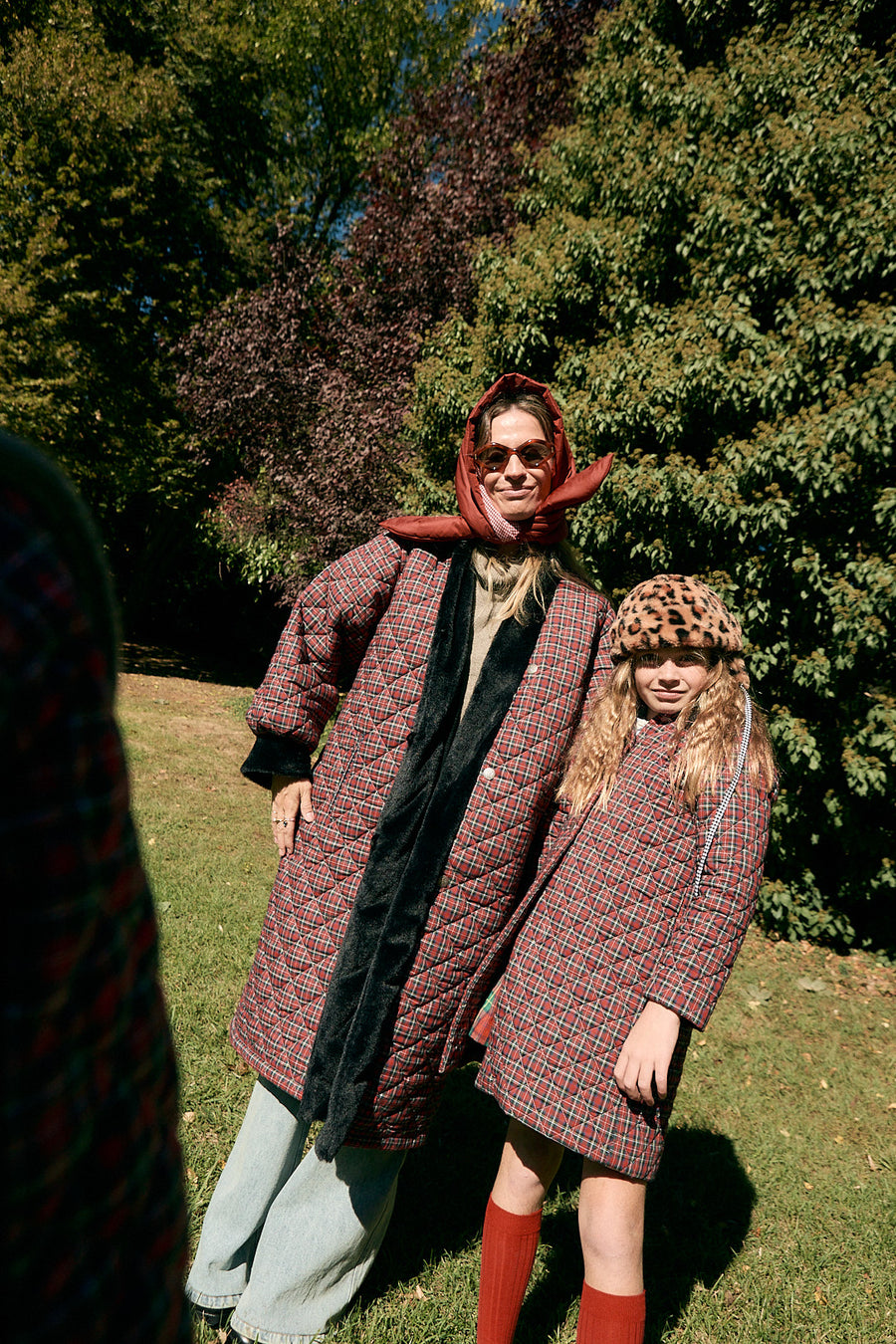 Abrigo Niña Acolchado Rojo